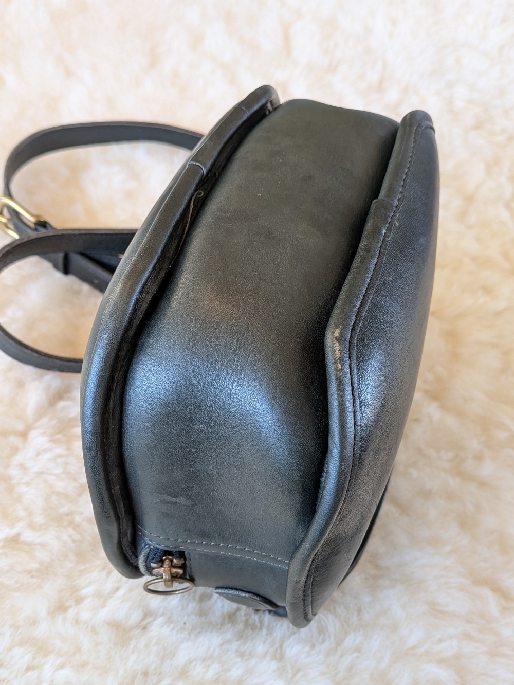 Vintage Coach Chester 9901 Crossbody Bag - GREEN 🍏 - Picture 4 of 9